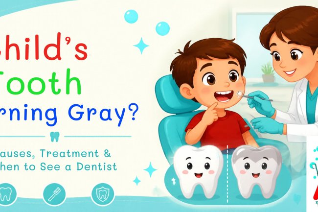 Child's Tooth Turning Gray: Causes, Treatment & When to Worry